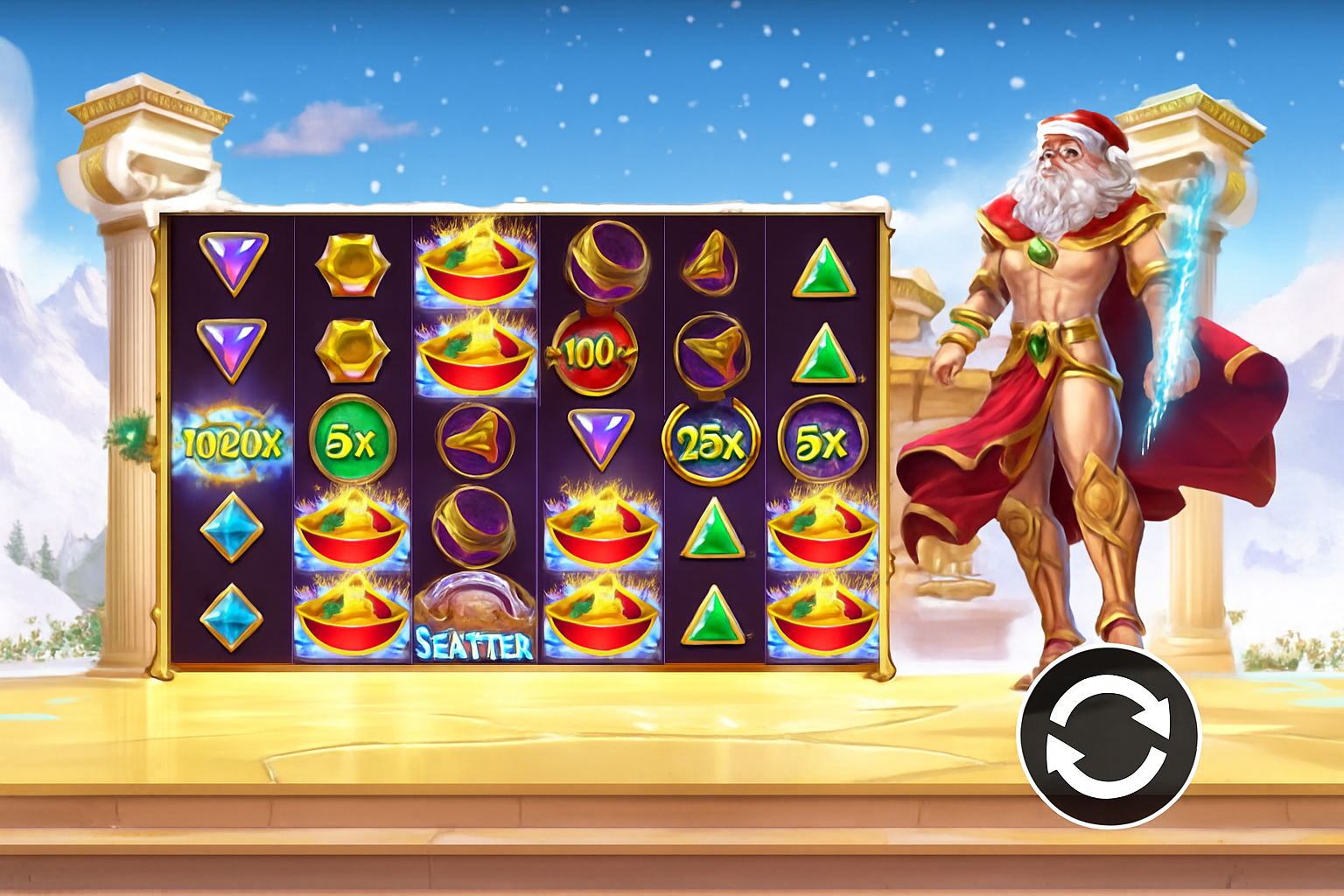 Gates of Olympus Xmas 1000 gameplay